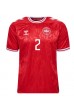 Danmark Joachim Andersen #2 Fotballdrakt Hjemme Klær EM 2024 Korte ermer